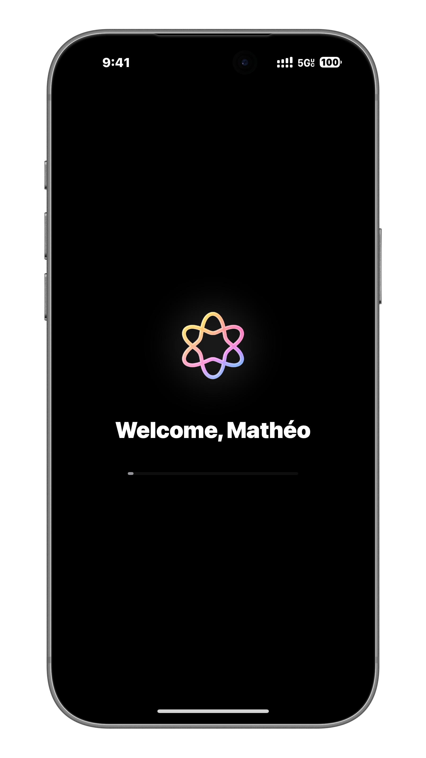 Orso app welcome screen on iPhone